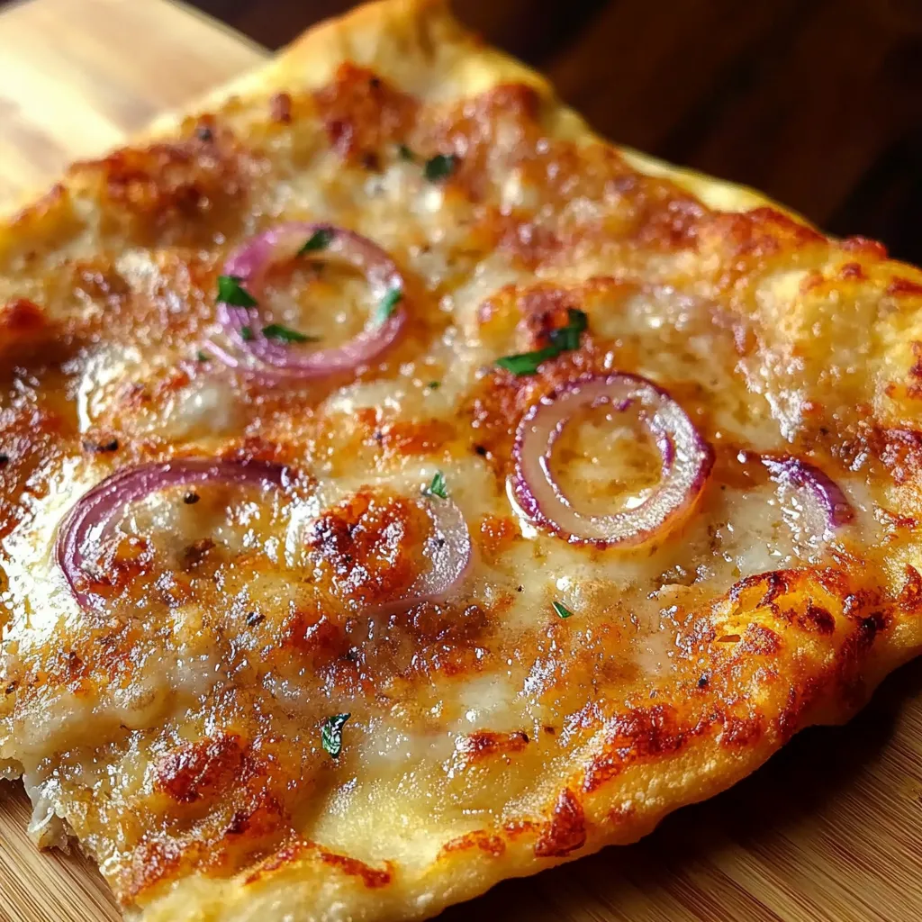 Focaccia mit Zwiebeln | Vegane Version leicht gemacht