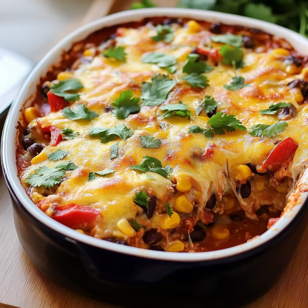 Vegetarischer Mexikanischer Gratin mit Tortillas