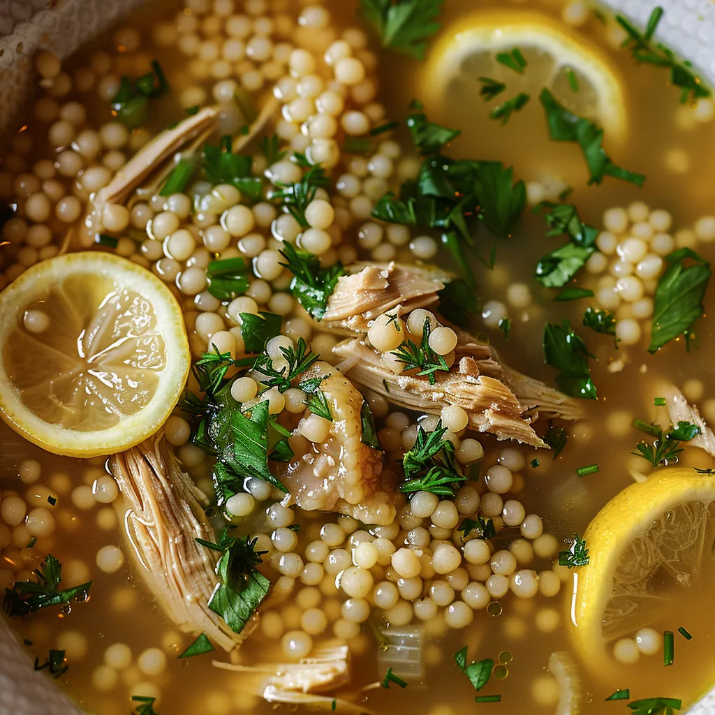 Hühnersuppe mit Perl-Couscous – Familienklassiker