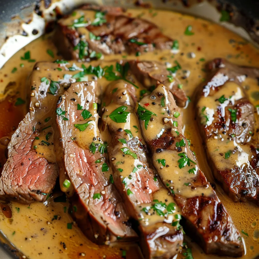 Steak aus der Pfanne mit Buttersauce | Einfach & lecker