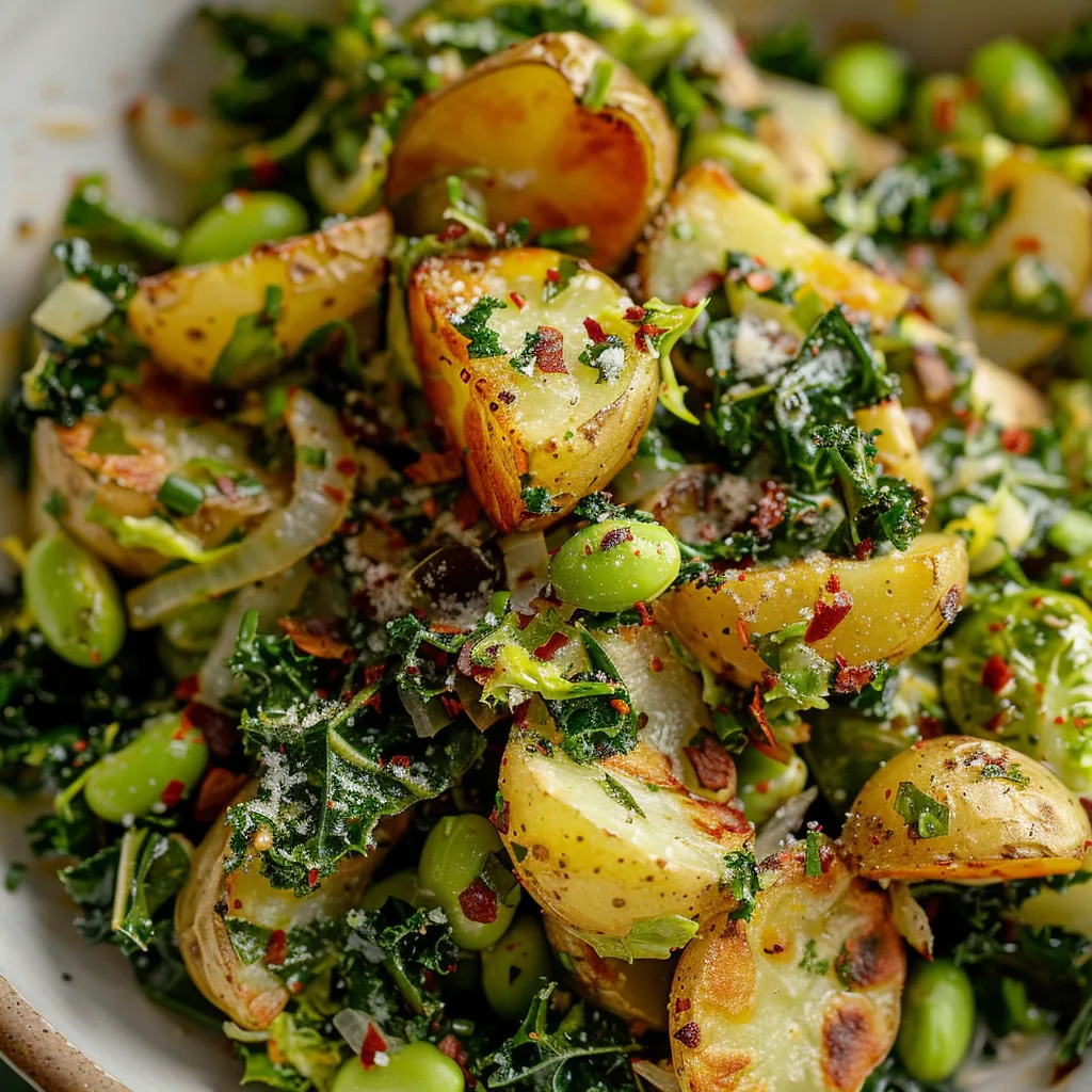 Knuspriger Kartoffelsalat mit Zitrus und Pfeffer