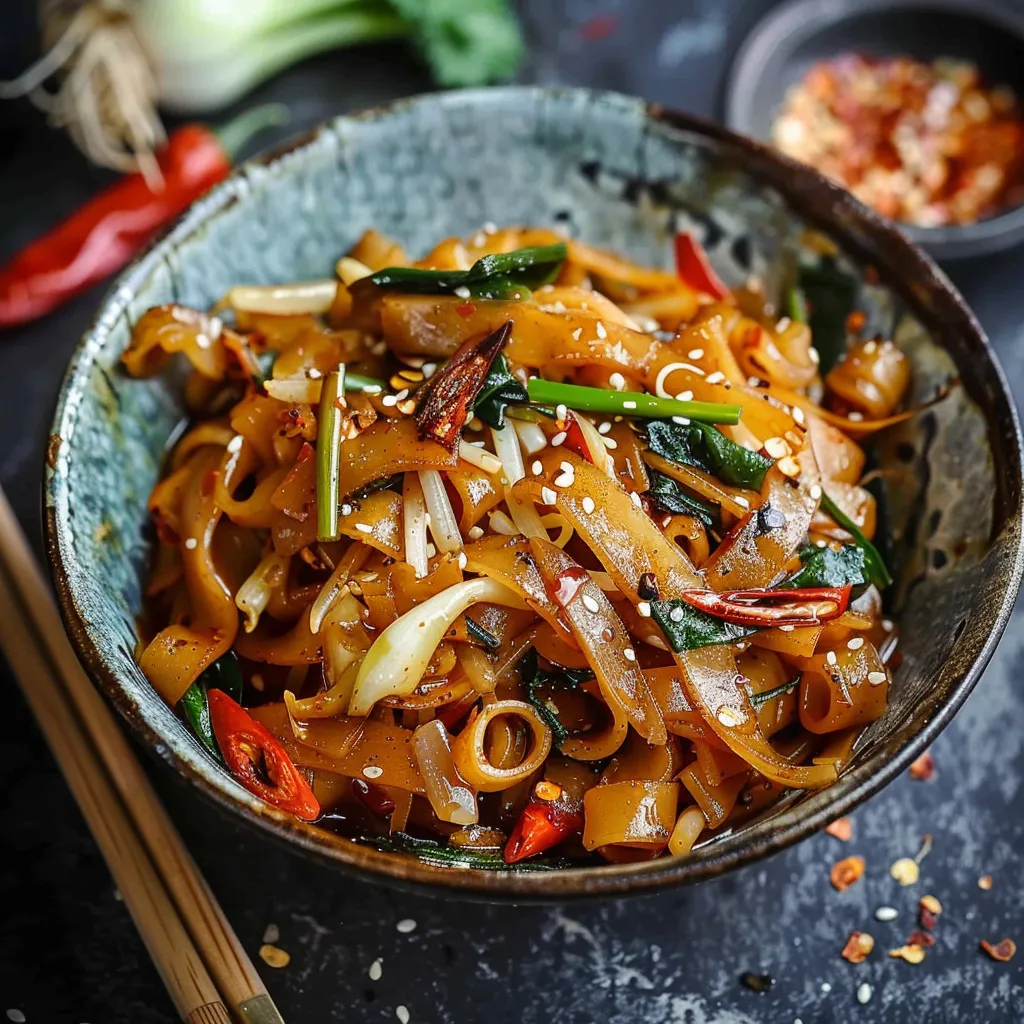 Vegetarische Betrunkene Nudeln – Thailändisch einfach gemacht