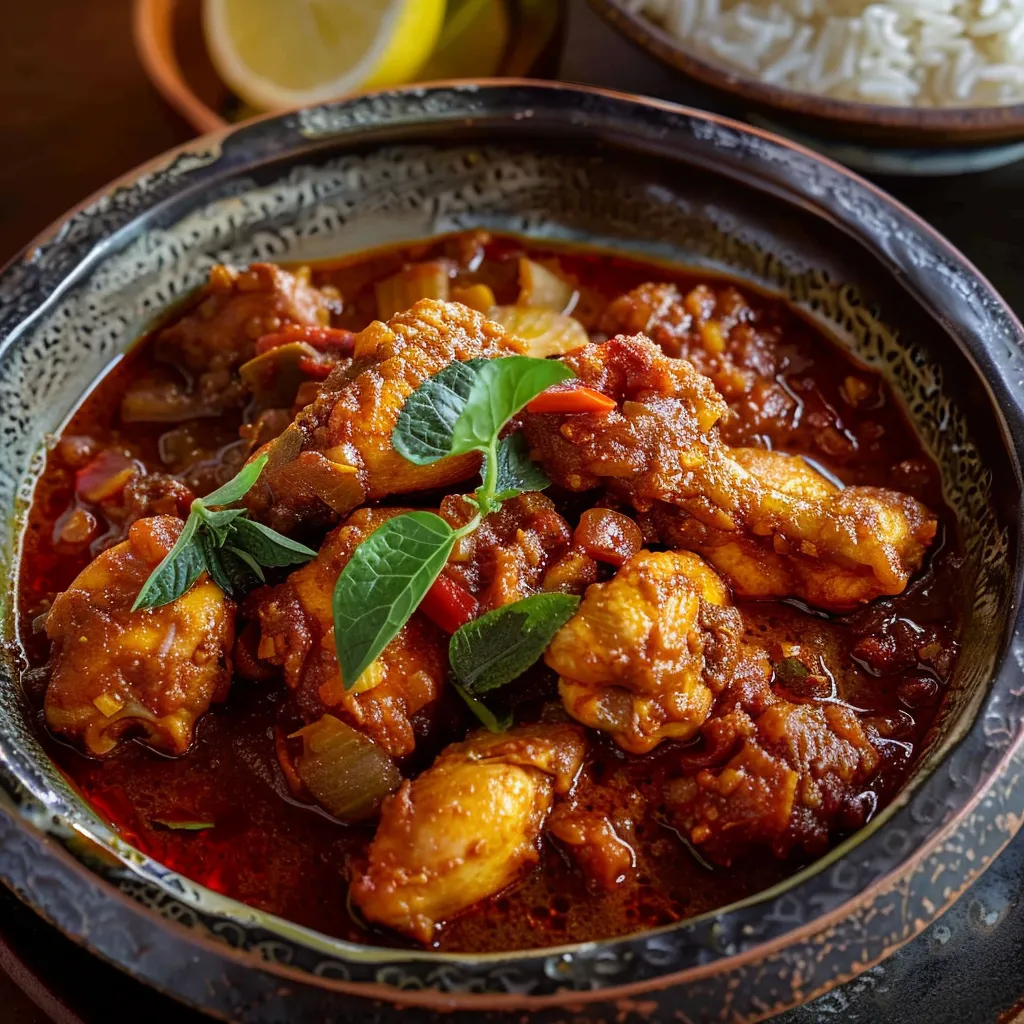 Traditionelles Burmesisches Hähnchencurry – Original