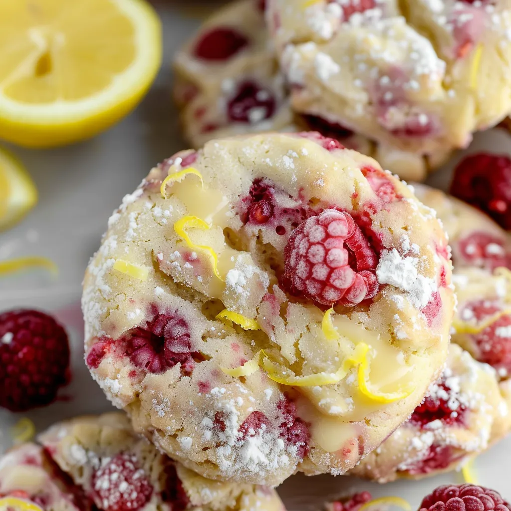 Zitronen Framboise Kekse