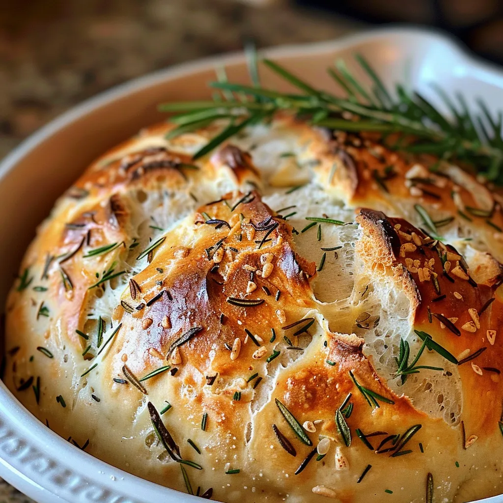 Knuspriges Hausbrot mit Ail und Rosmarin