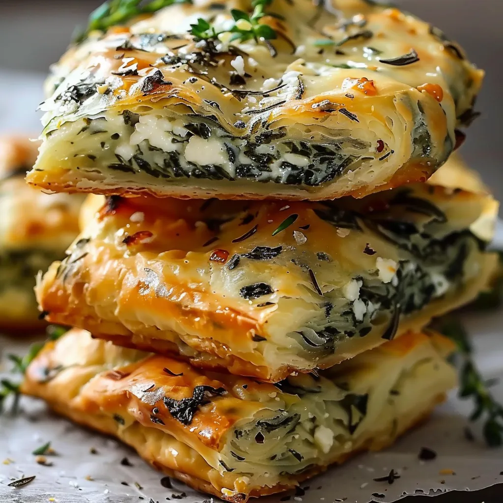 Spanakopita mit Spinat und Feta