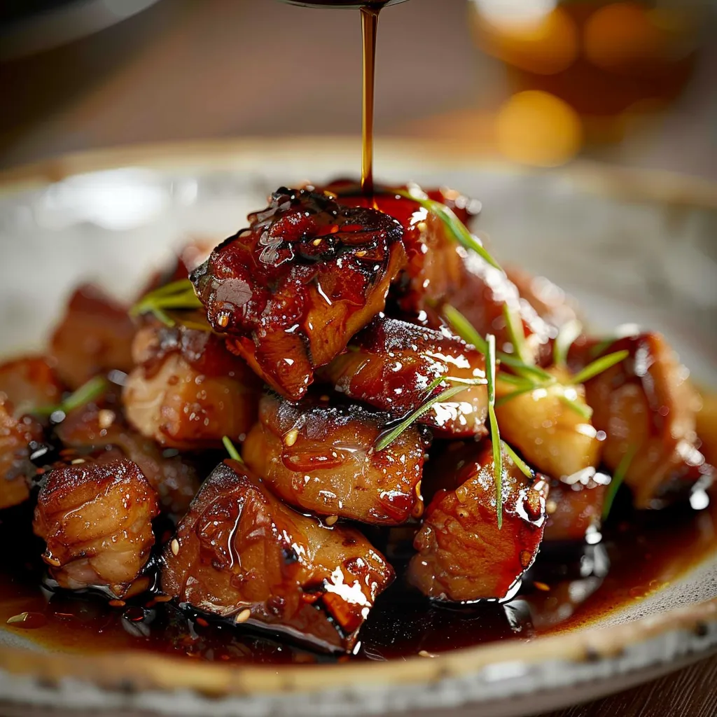 Karamellisiertes Schweinefleisch Sojasauce