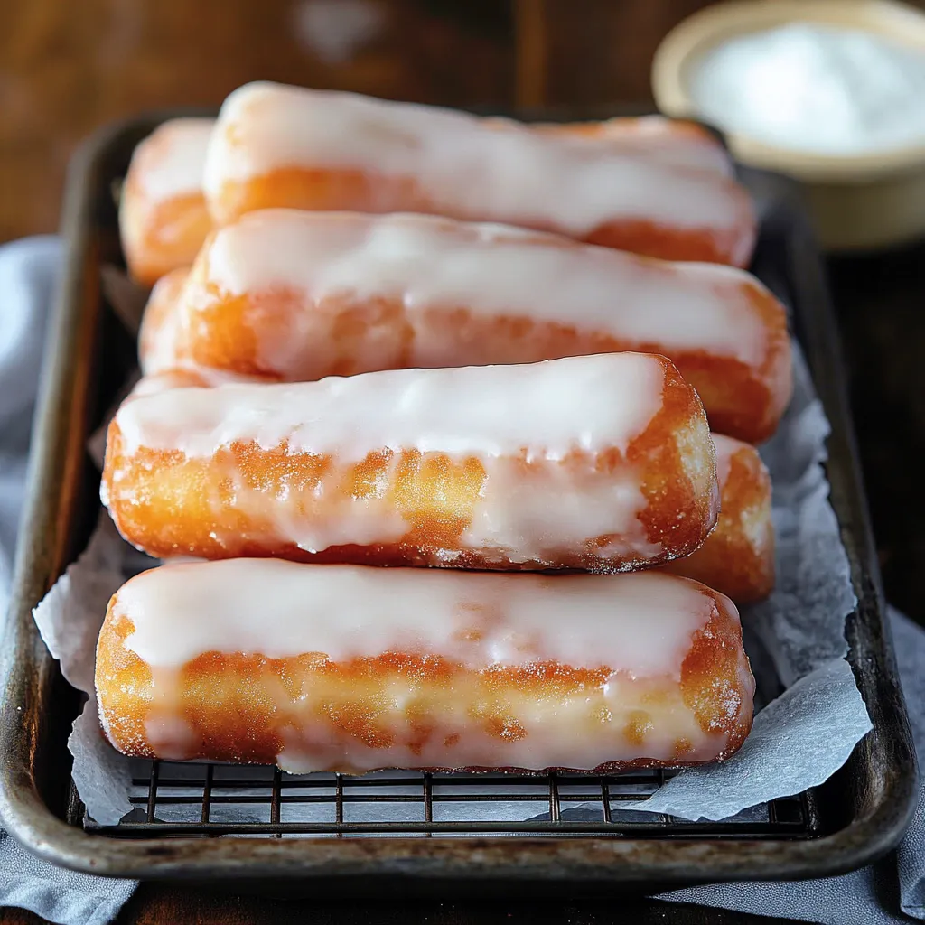 Donut-Sticks mit Glasur – außen knusprig, innen super fluffig