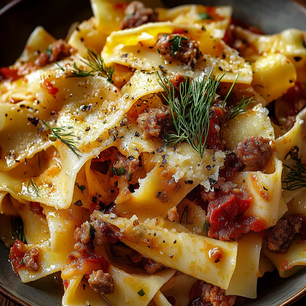 Cremige Pappardelle mit Salsiccia und Fenchel - Einfach Gemacht