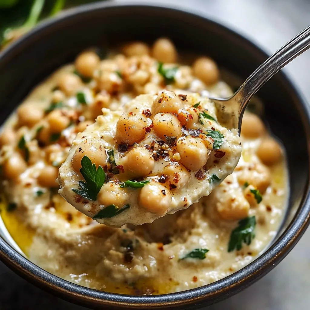 Cremige Kichererbsen mit Tahini