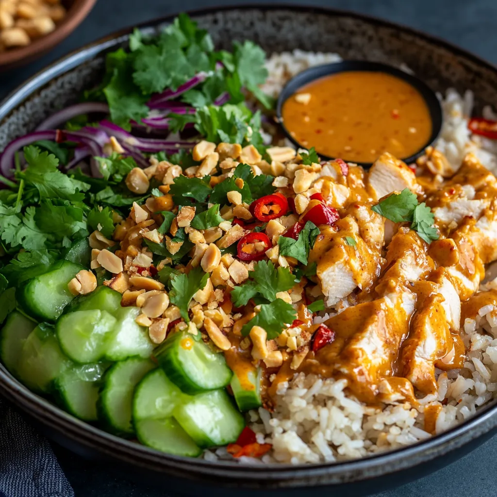 Satay-Knusperreis Salat – Super Lecker und Easy