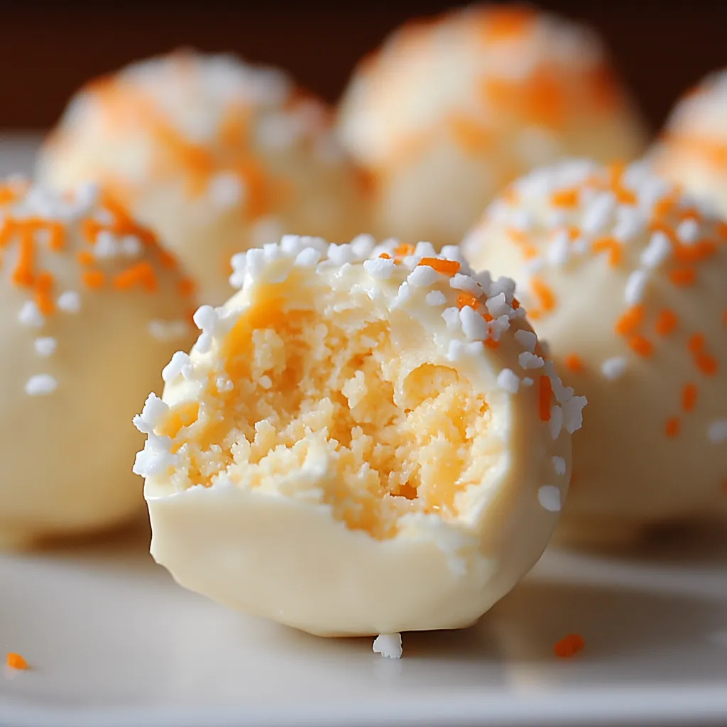 super cremige Orangentrüffel ohne Backen