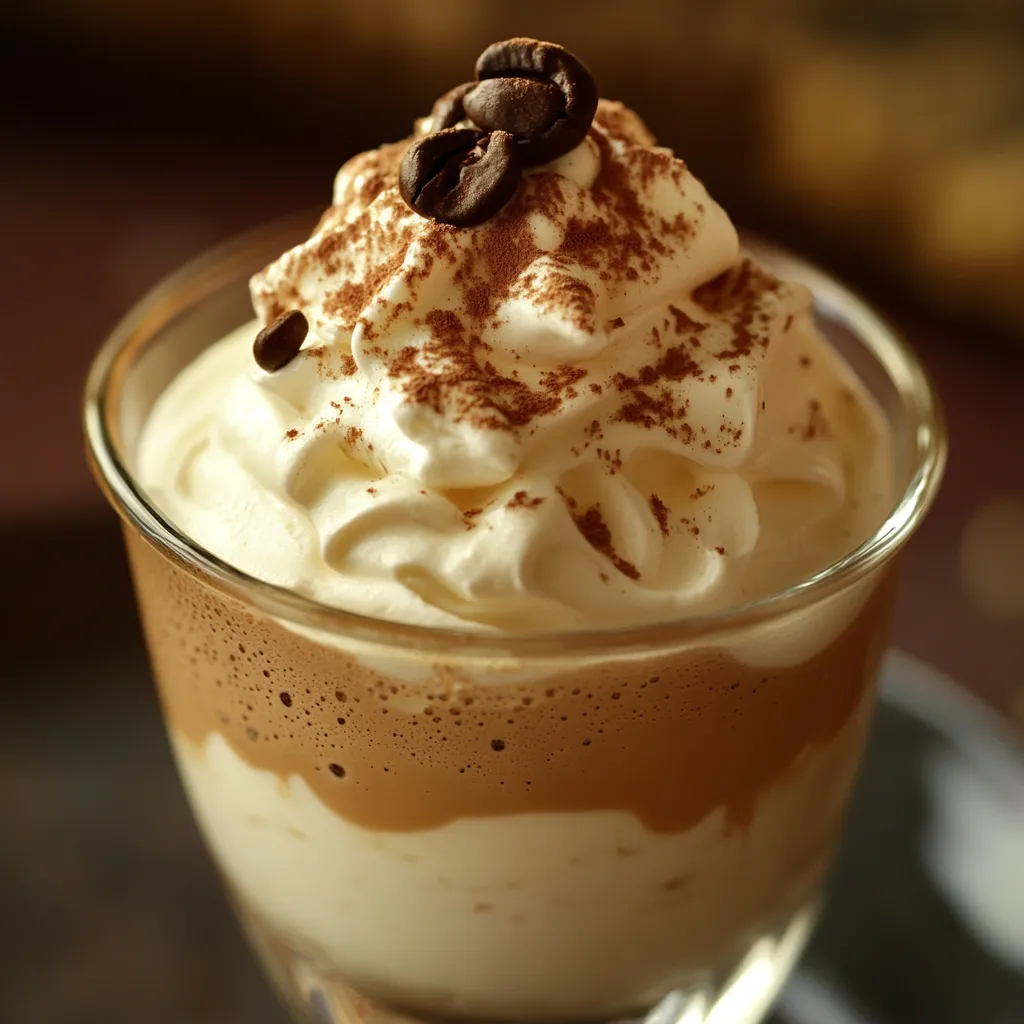 Cremige, leichte Kaffee-Mousse