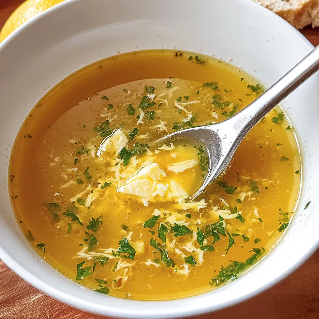 Würzige Knoblauchsuppe mit Eiern
