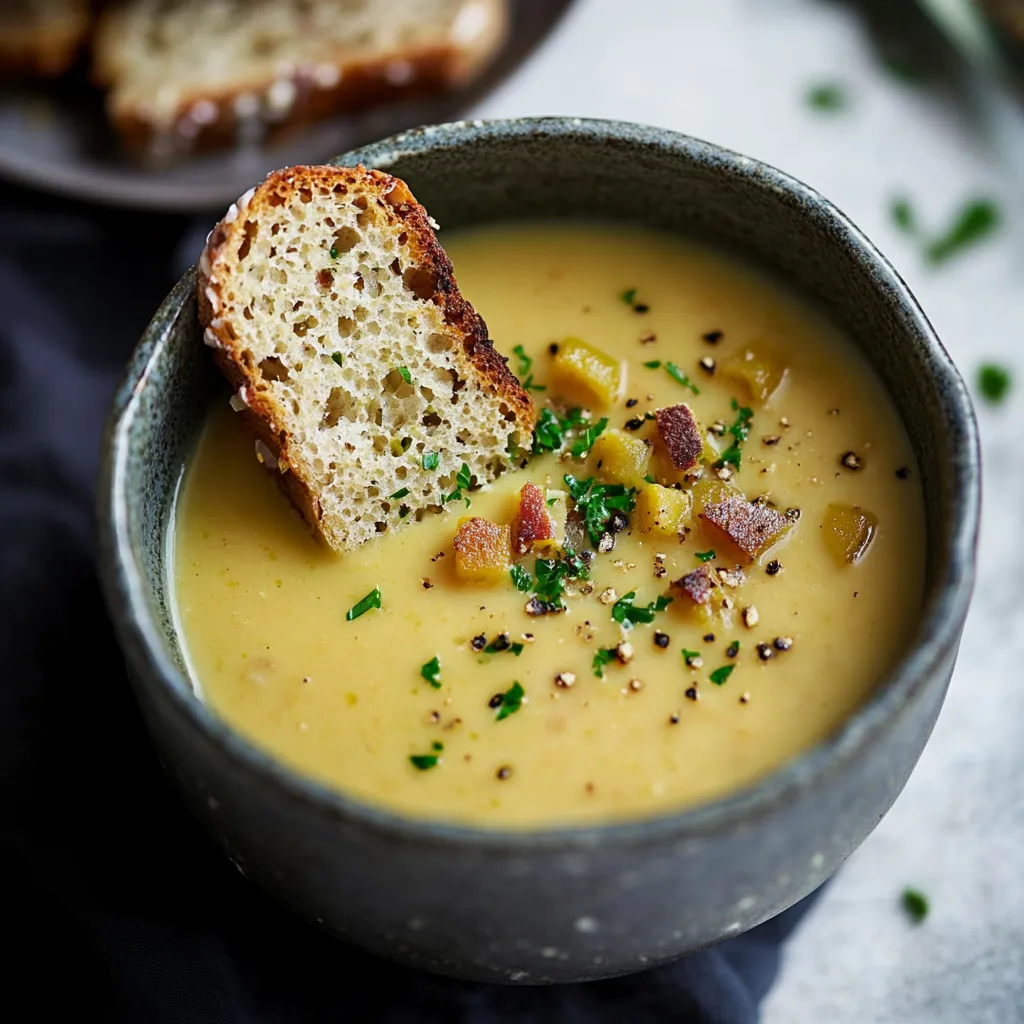Irische Gemüsesuppe mit Kartoffeln und Brokkoli