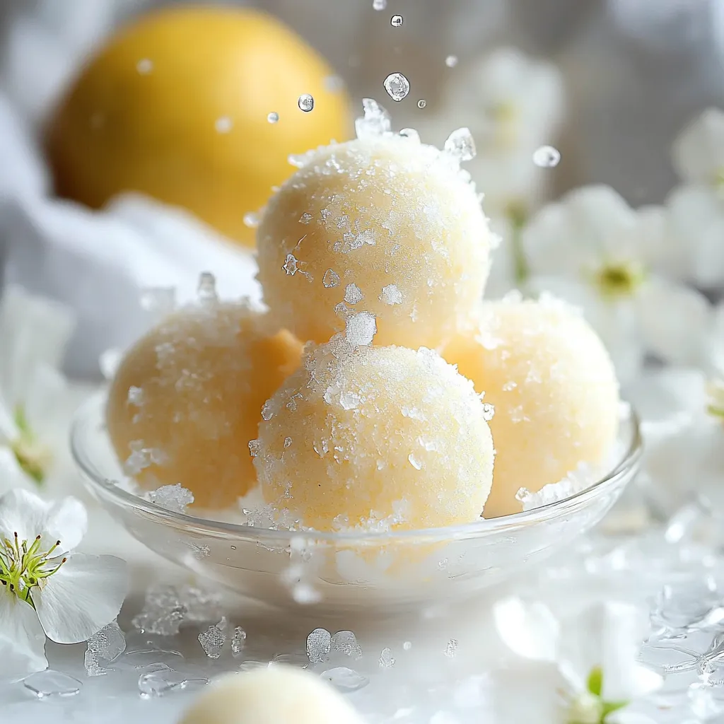 Zitronen-Schneekugeln, fein und frisch