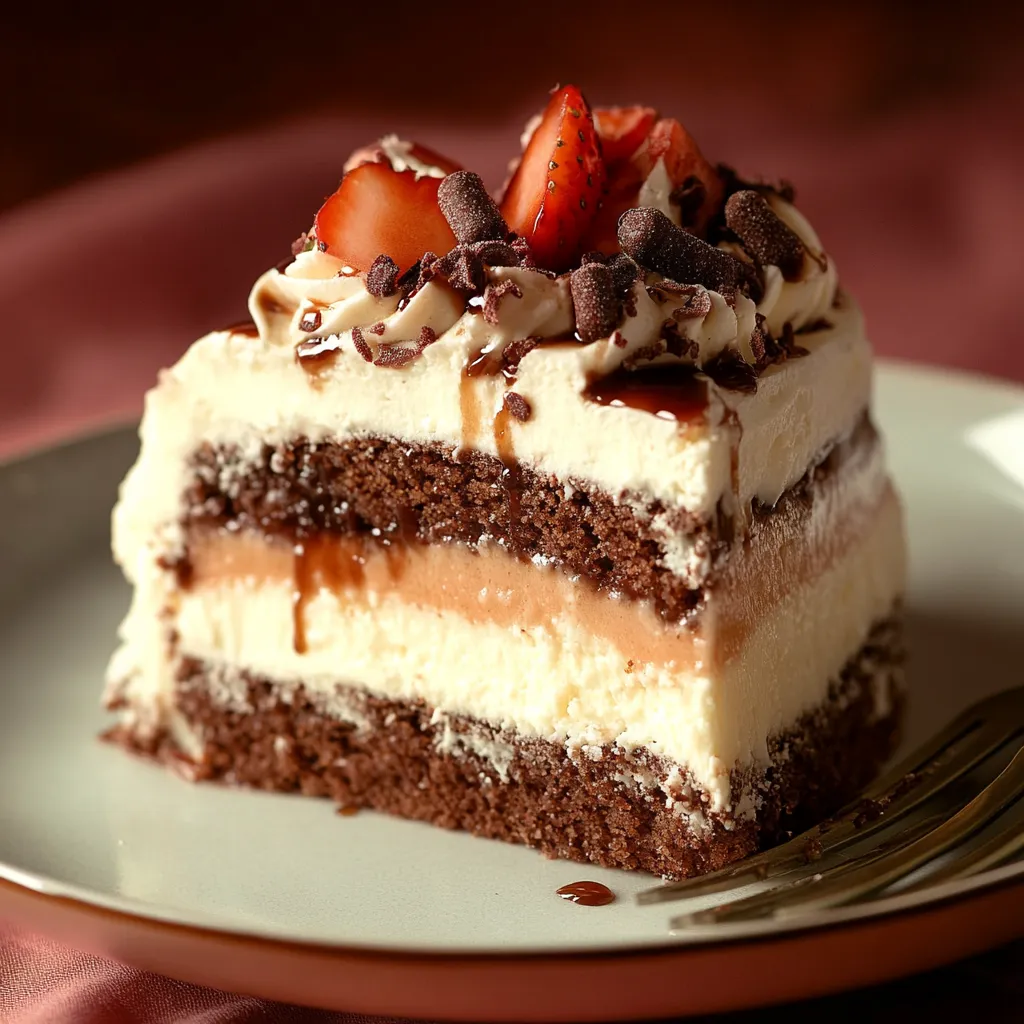 Glutenfreier Schmoo-Kuchen mit Karamell und Sahnehaube