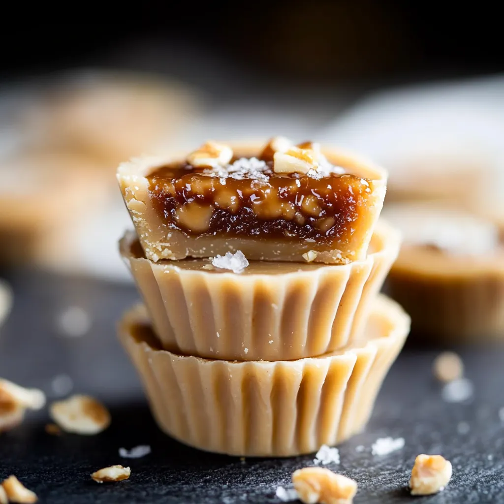 Eiskaltes Dessert ohne Backen, mit viel Cremigkeit durch Tahini und die Süße von Datteln