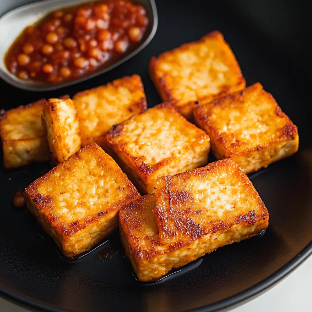 Einfacher Rote Linsen Tofu