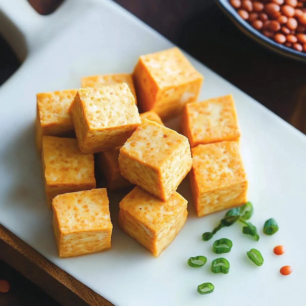 Bahnbrechend lecker: ein selbstgemachter Tofu aus nur einer Zutat, ohne Soja, und super einfach