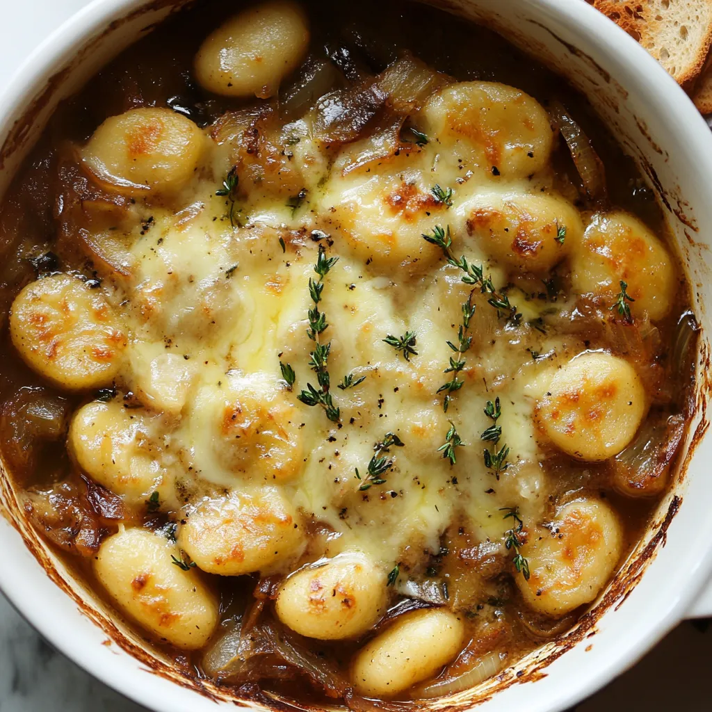 Weiche gratinierte Gnocchi