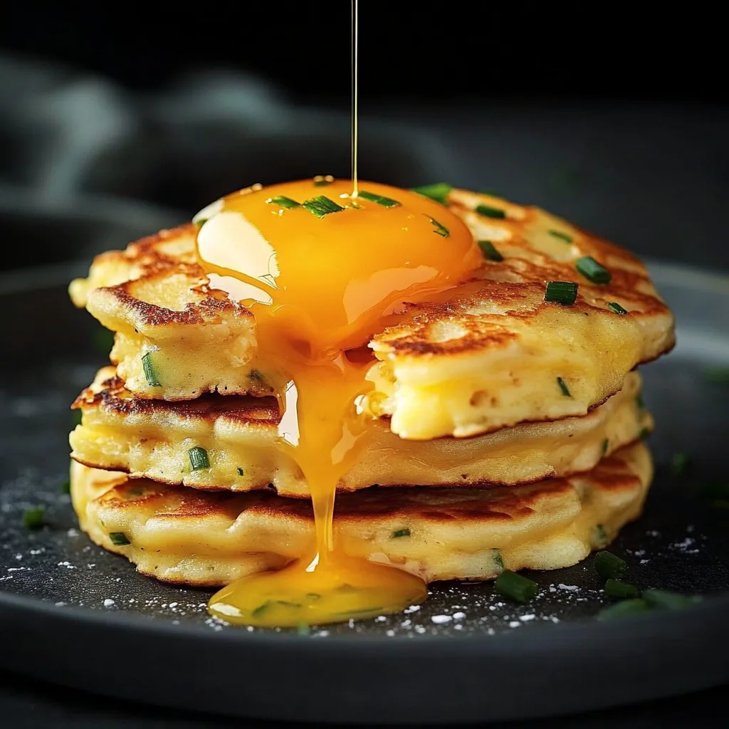 Leckere Käse Pancakes