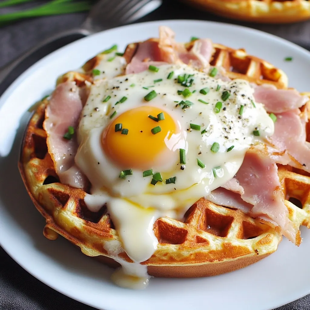 Goldene Croque Gaufres