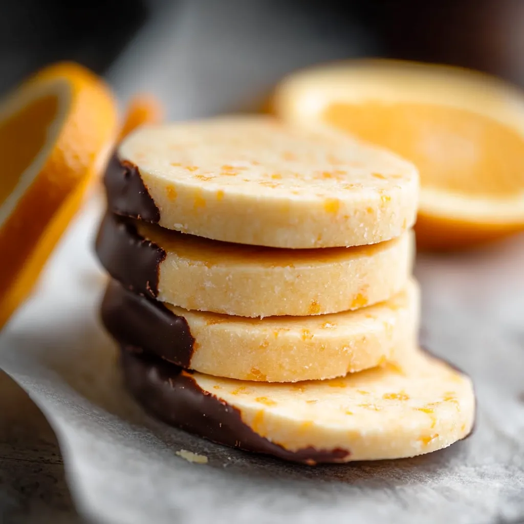 Orangen-Schoko-Mürbeteigplätzchen
