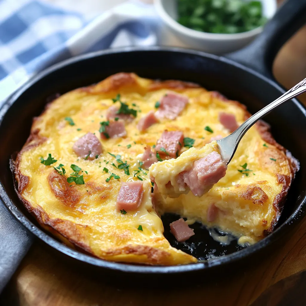 Herzhafter Pfannkuchen Jambon