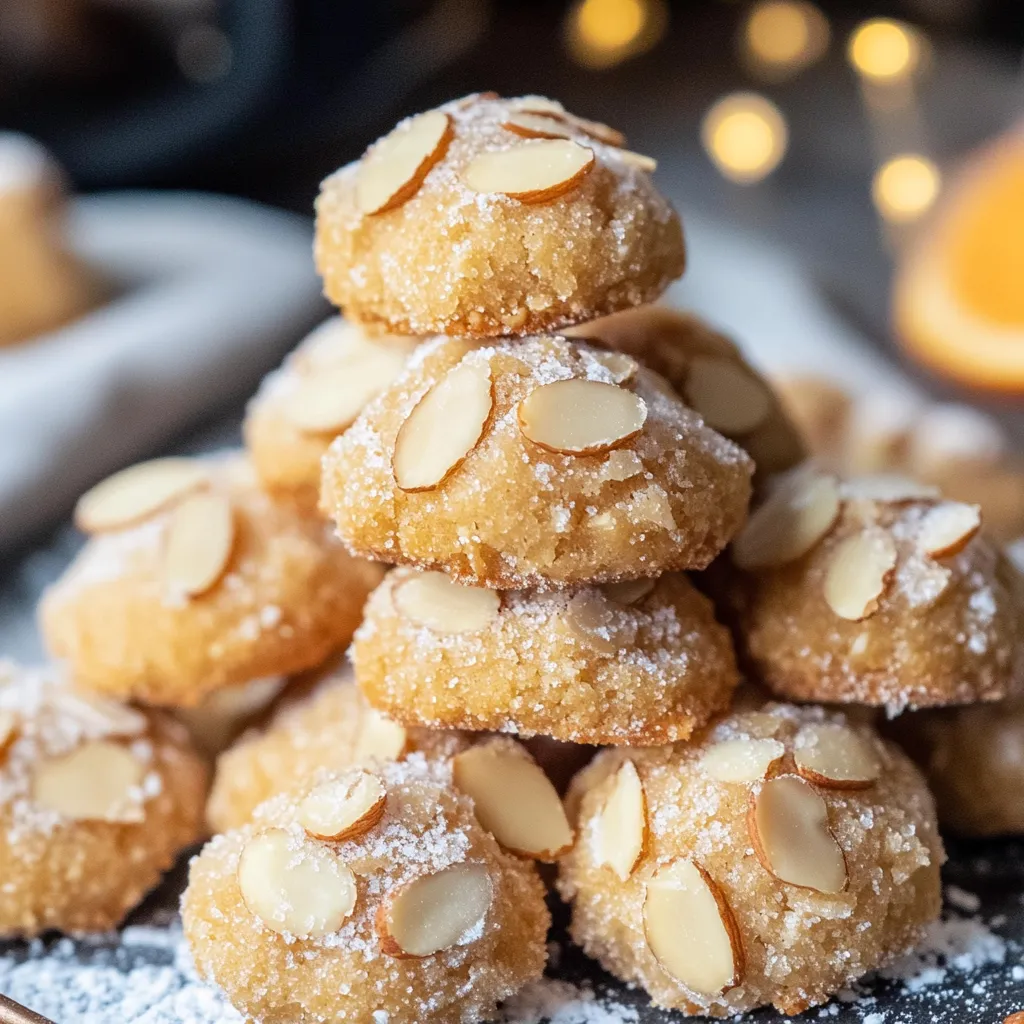 Leckere Ricciarelli mit Mandeln