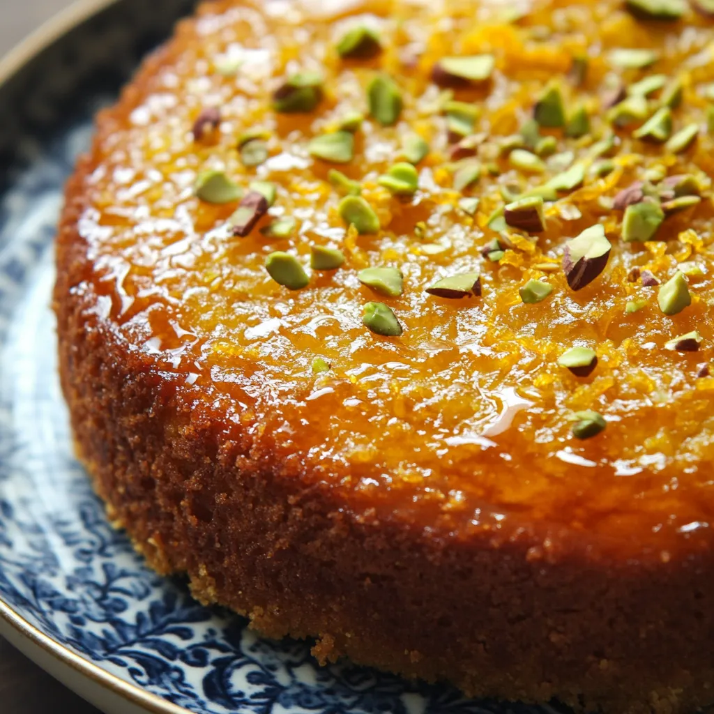 Tunesischer Orangenkuchen mit Zitrusschale