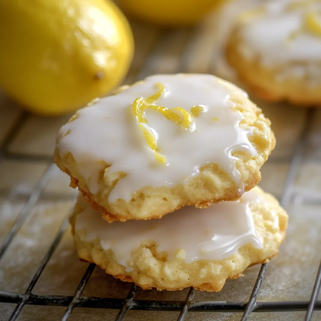 Saftige Zitronen-Ricotta-Kekse mit Zuckerguss