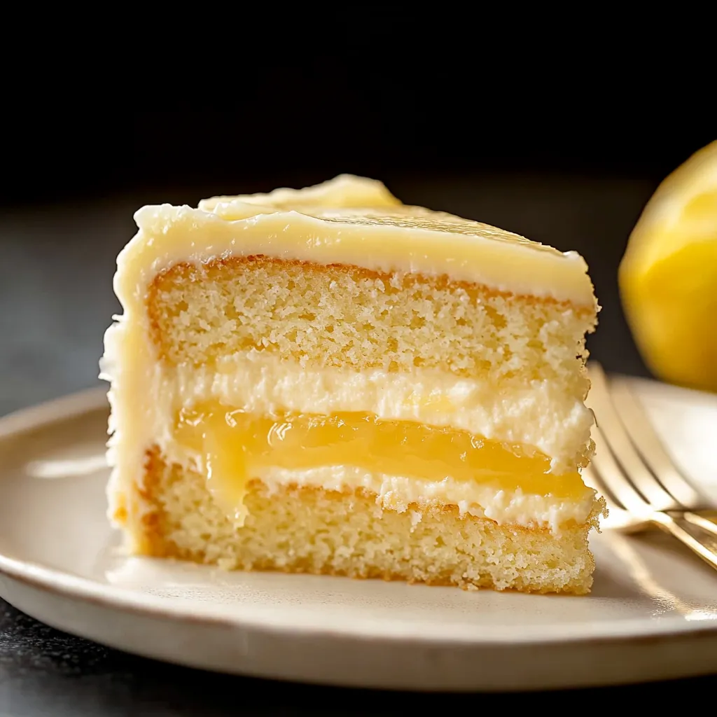 Zitronenkuchen mit Lemon Curd