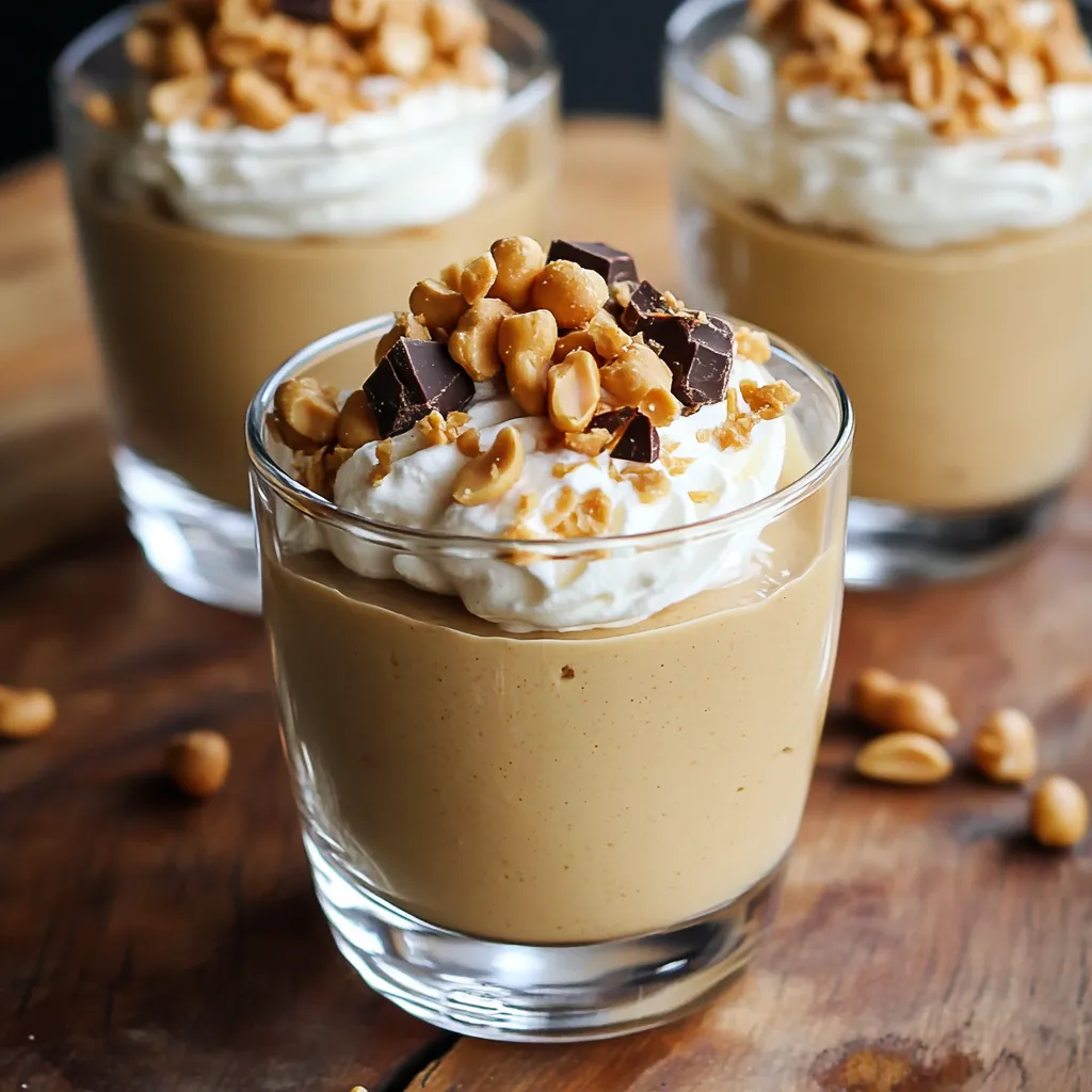 Lockere Erdnussbutter-Mousse