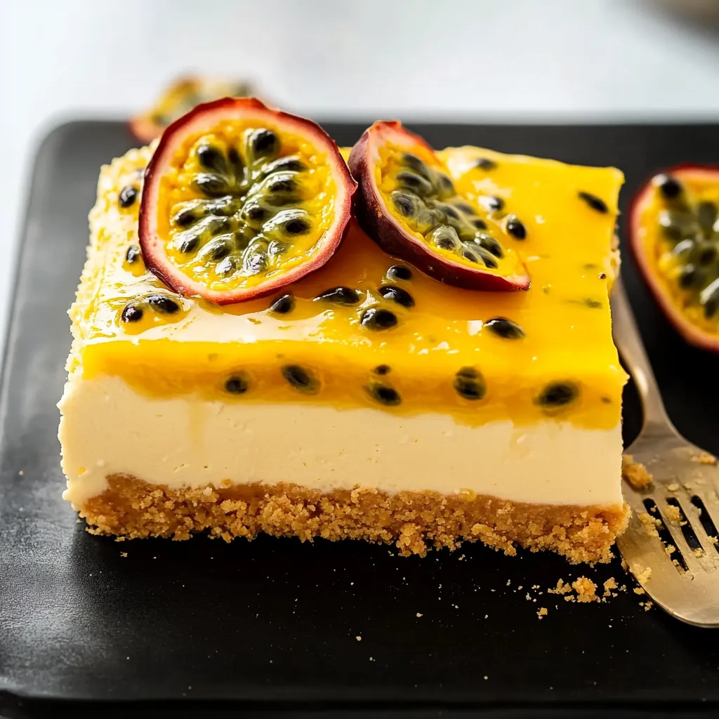 Maracuja-Cheesecake ohne Backen