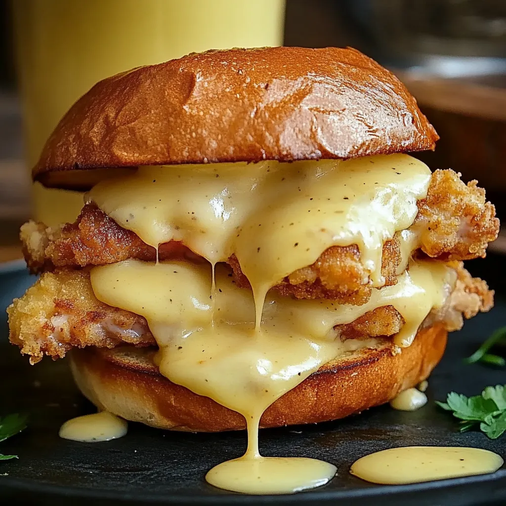 Knuspriges Poulet-Sandwich