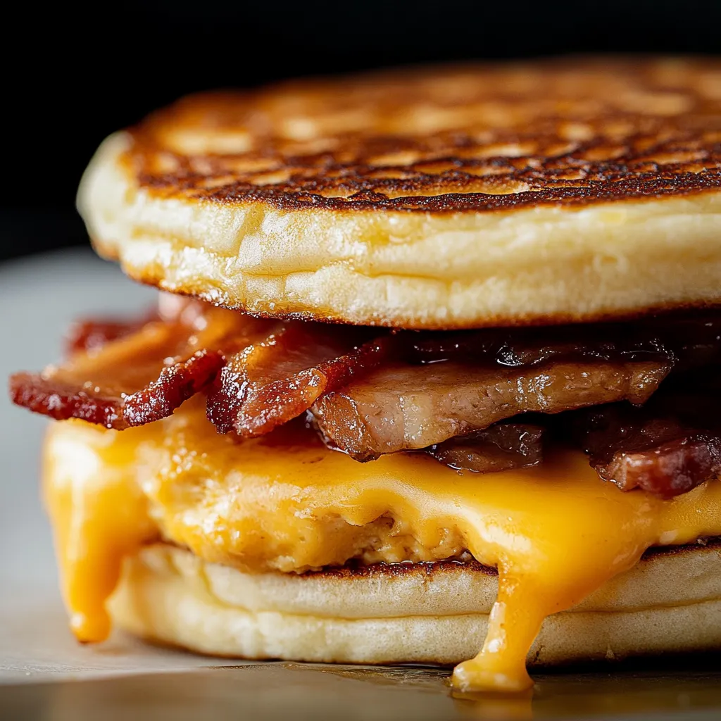 Einfacher hausgemachter McGriddle
