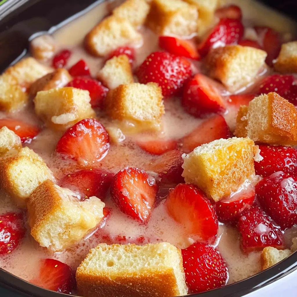 Erdbeer-French-Toast im Slow Cooker