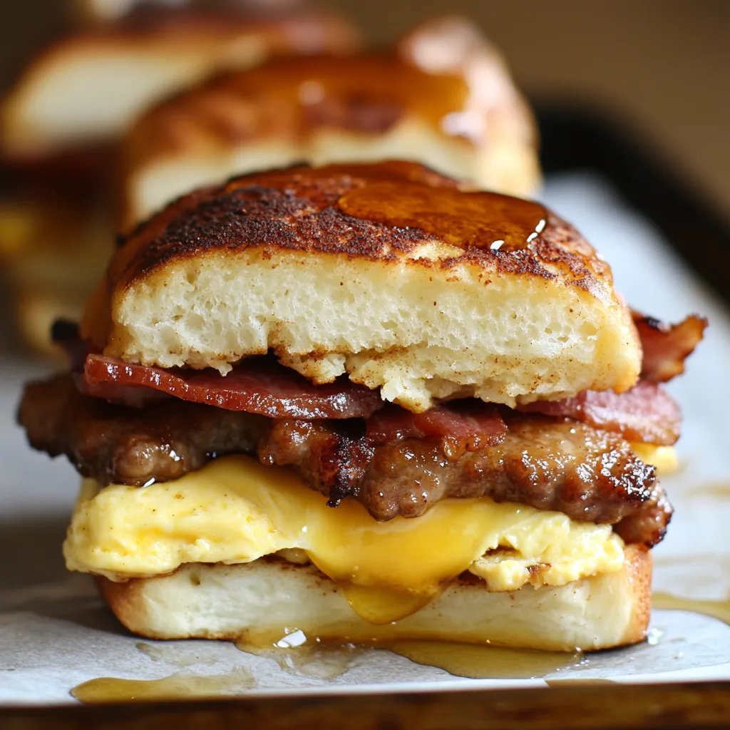 Leckere Frühstück-Slider