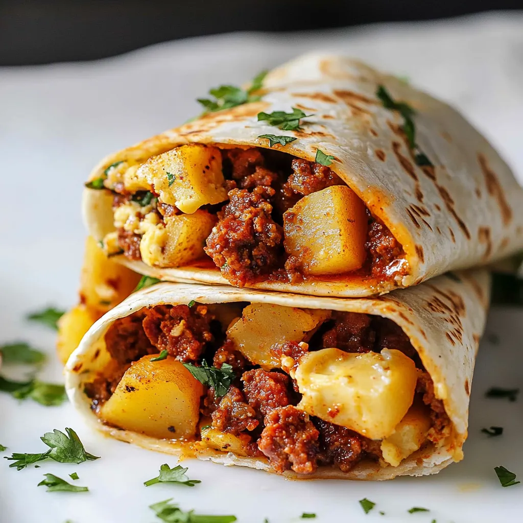 Hausgemachter Chorizo-Burrito