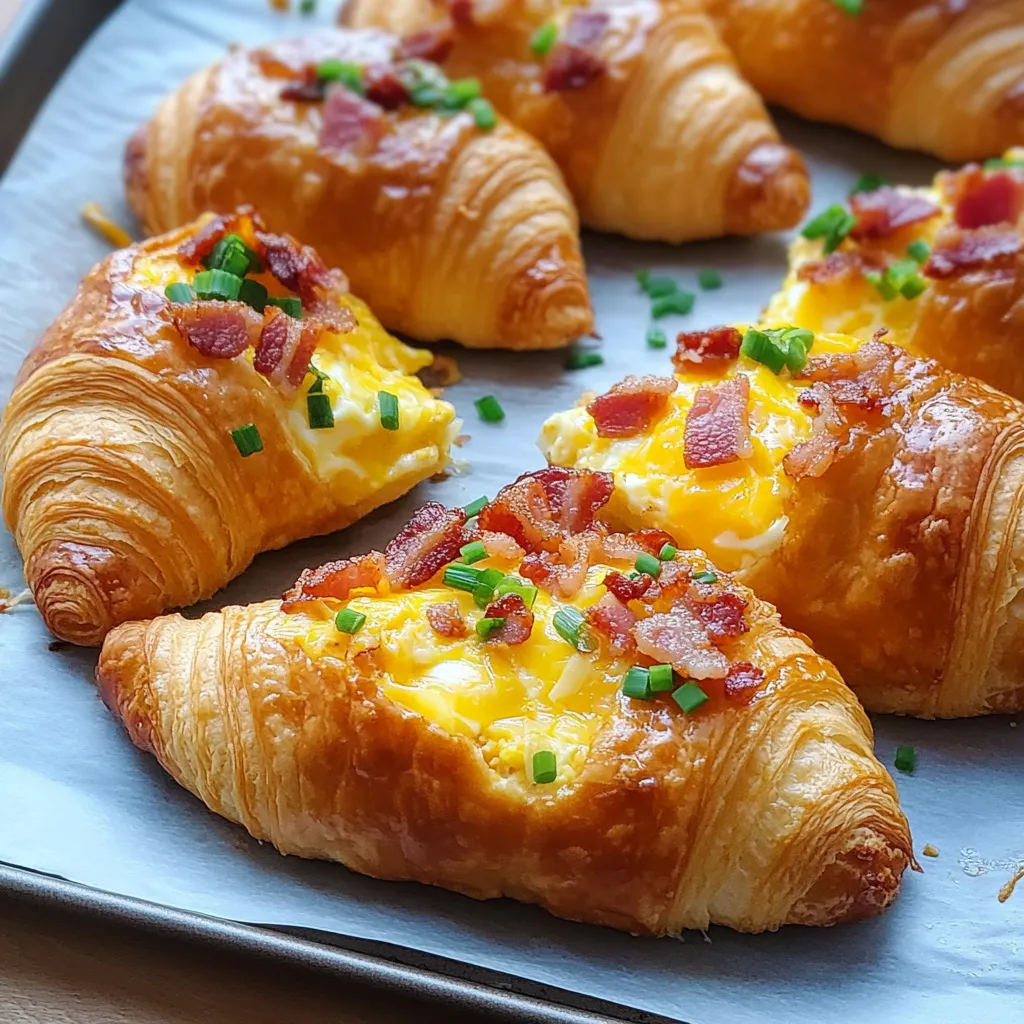 Gefüllte Croissants lecker