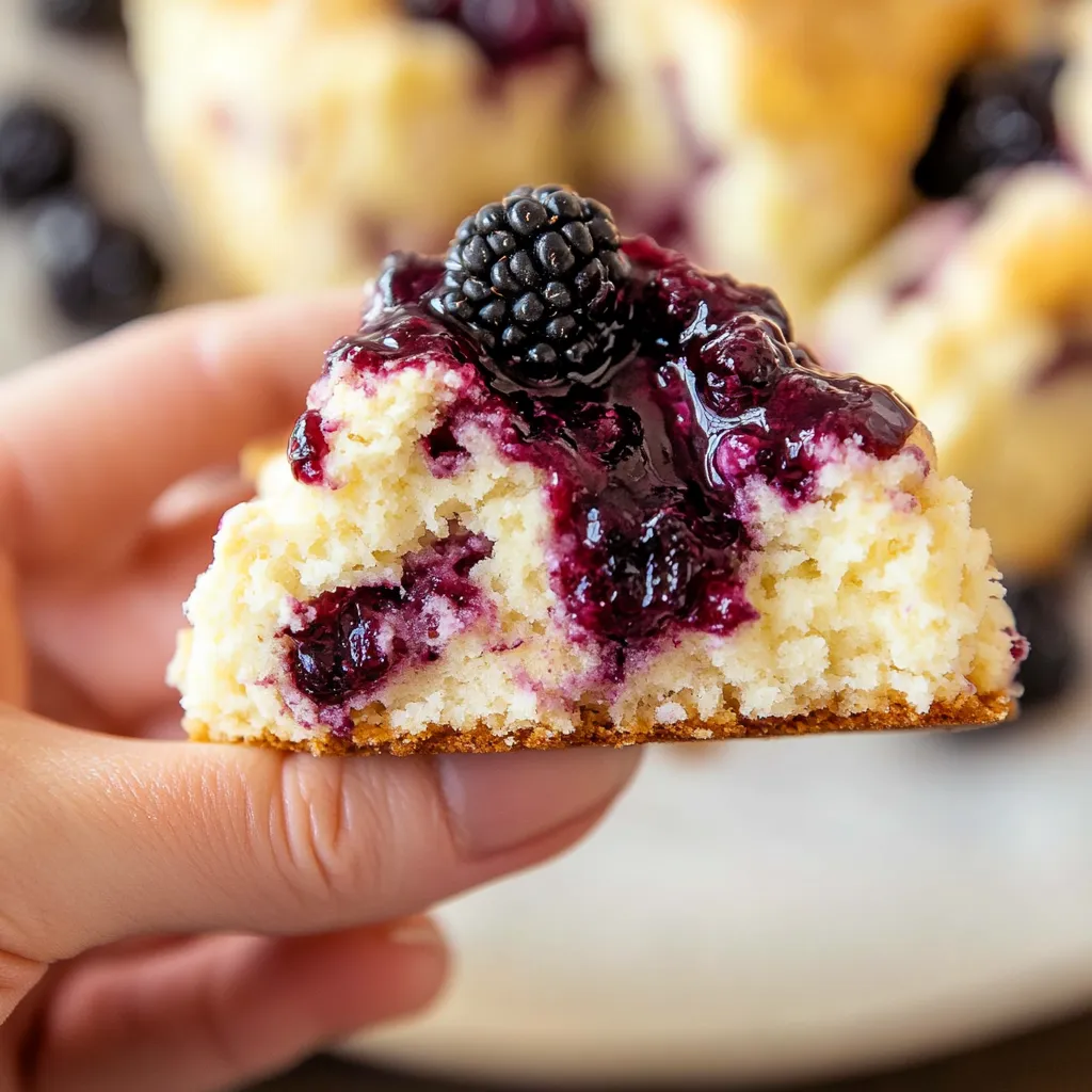 Leichte Scones mit Mûres