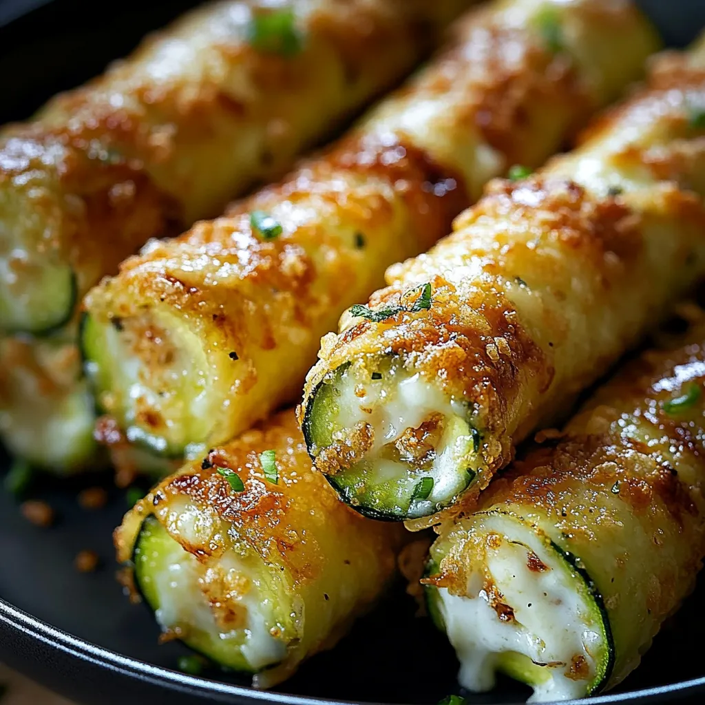 Herzhafte Courgette Cigares