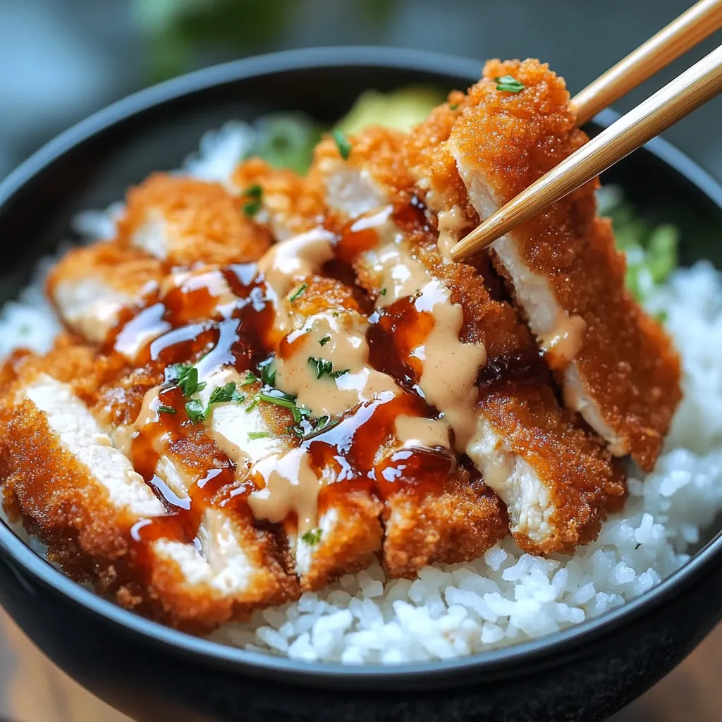 Japanisches Katsu mit Tonkatsusauce
