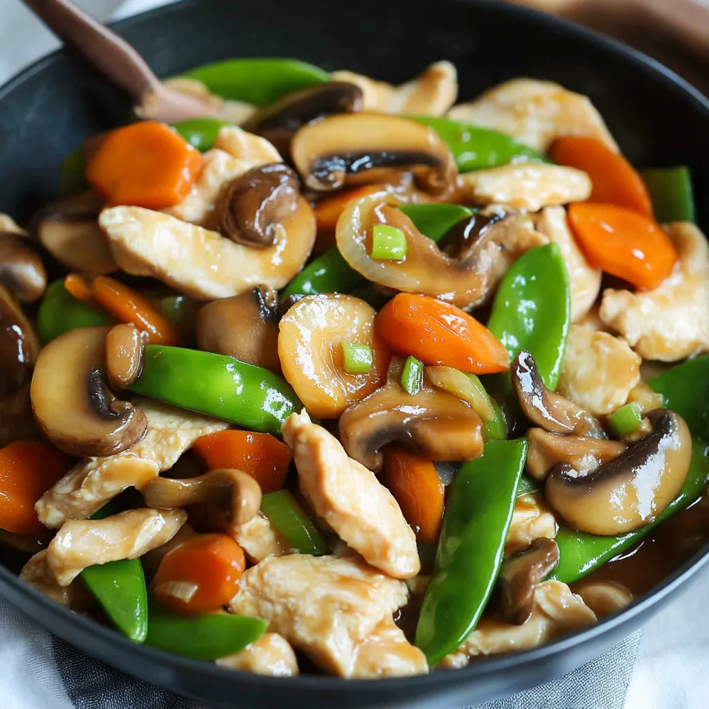 Hühnchen mit frischem Gemüse