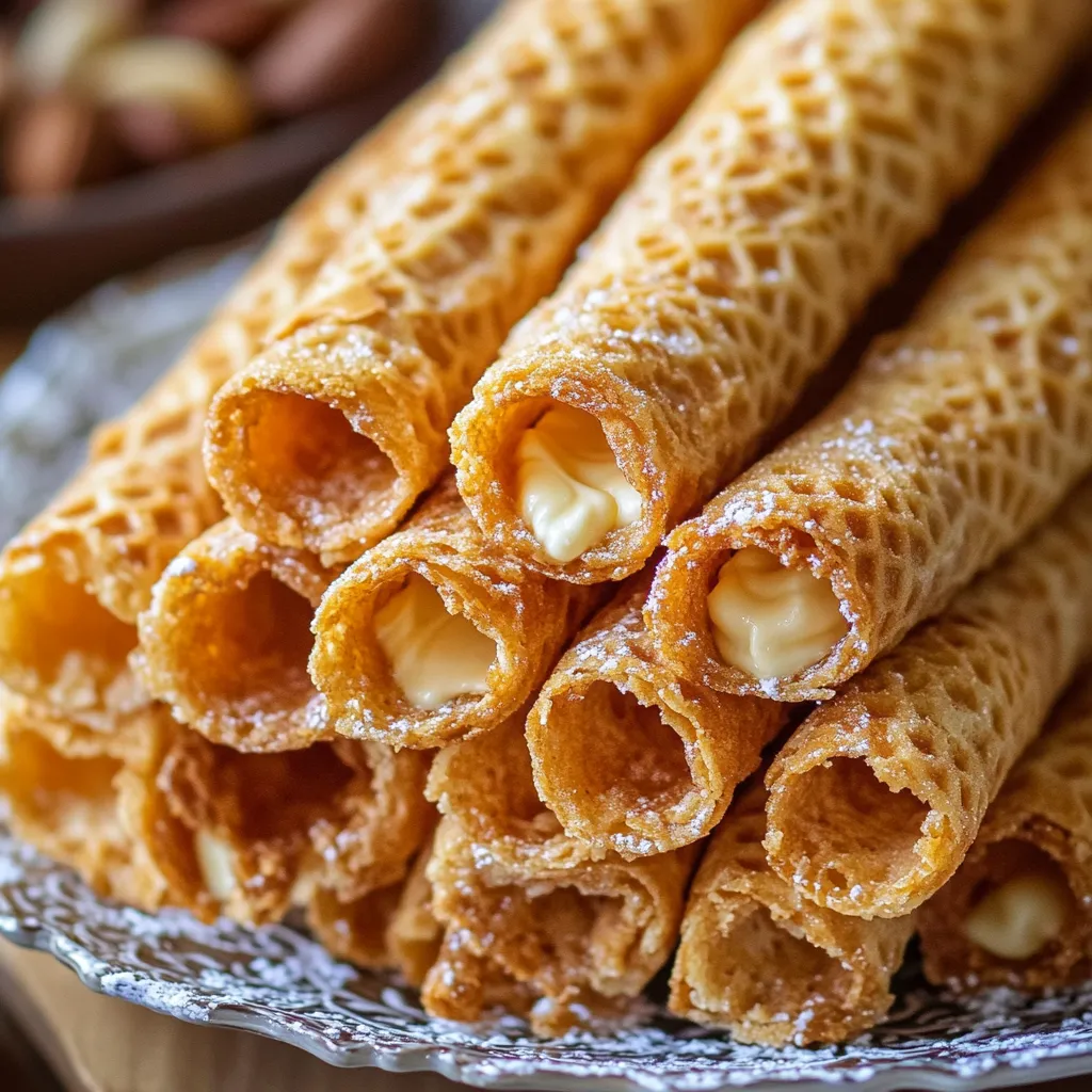 Knusprige Waffeln mit Karamell