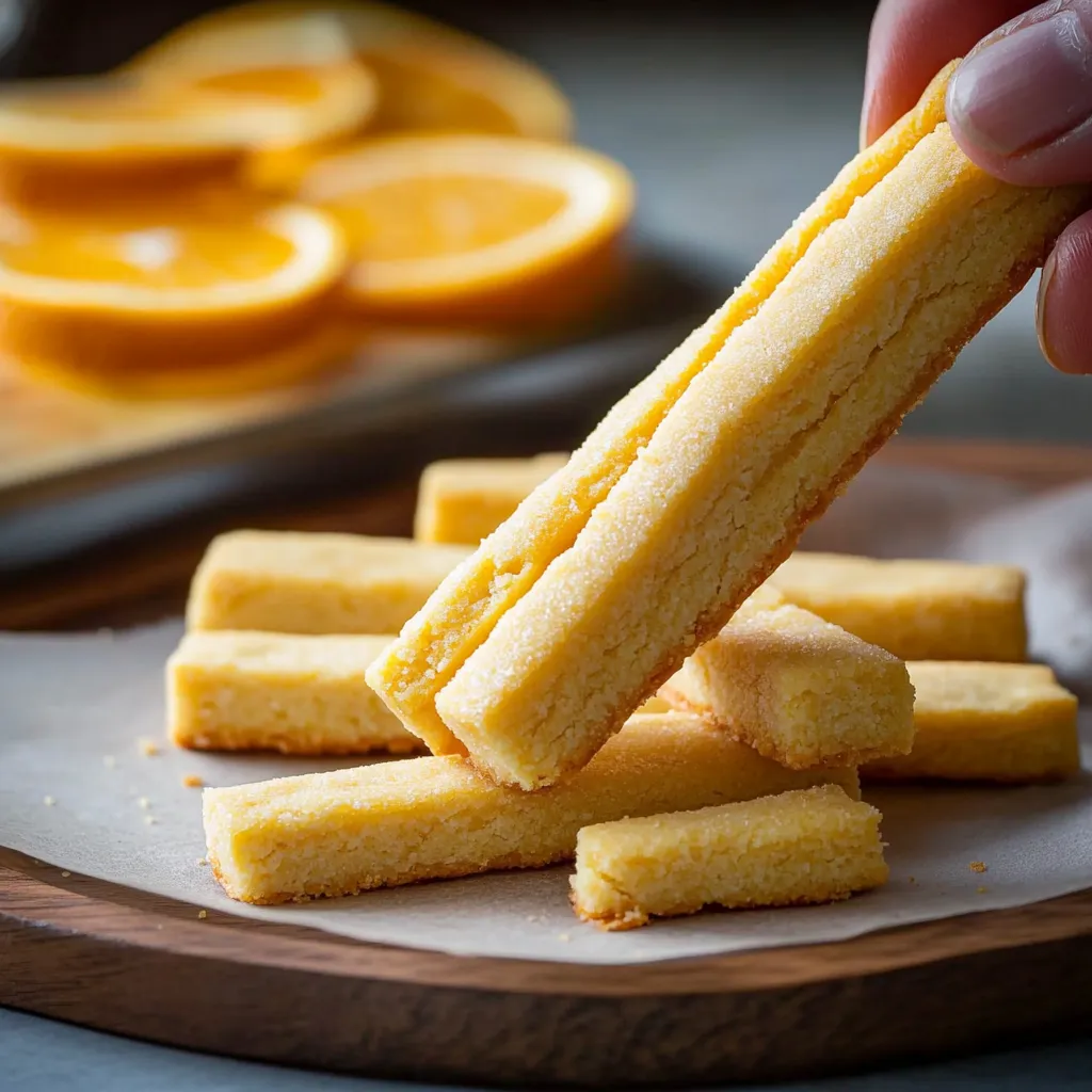 Orangensablés Schokolade