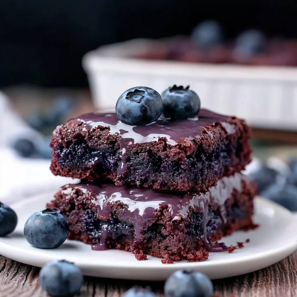 Myrtillen Brownies saftig