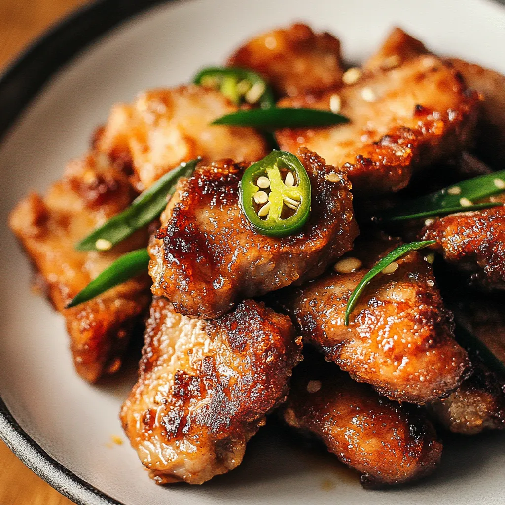 Schweinekoteletts mit Salz und Pfeffer