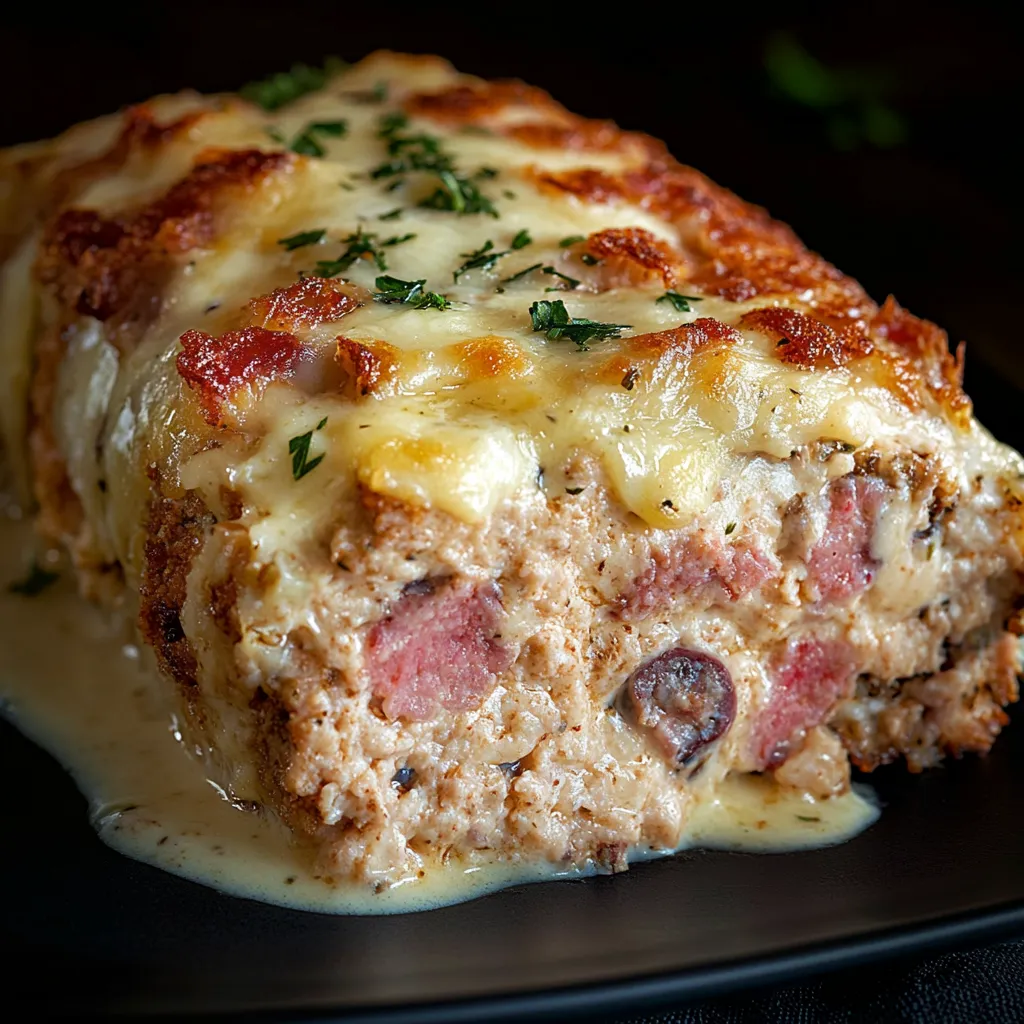 Lust auf saftigen Cordon Bleu Hackbraten